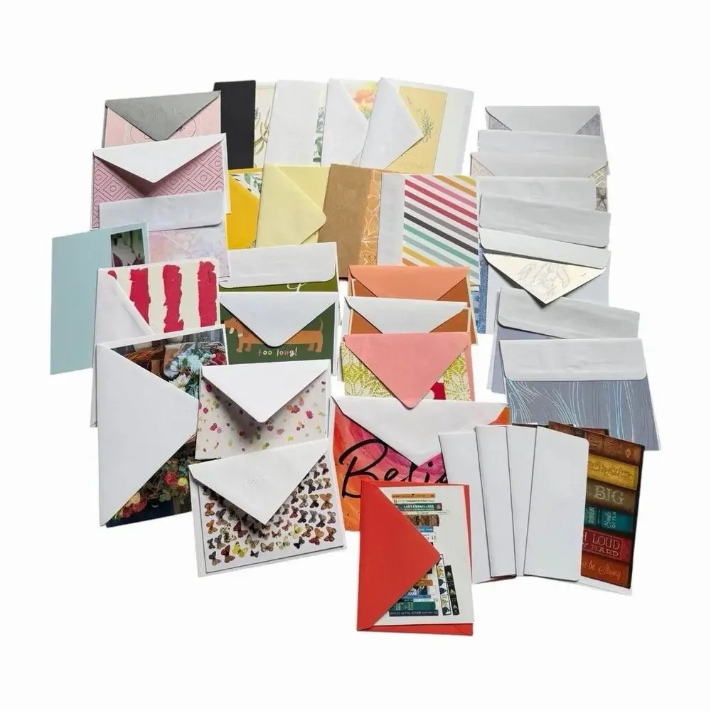 Mixed Note Card Stationery Lot Assorted Envelopes Floral Botanical Books